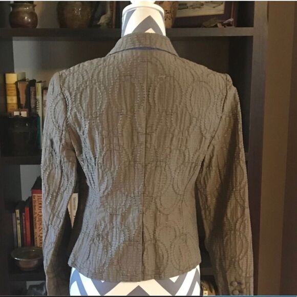 Simply Vera SMALL Taupe One Button Jacket - Picture 2 of 4